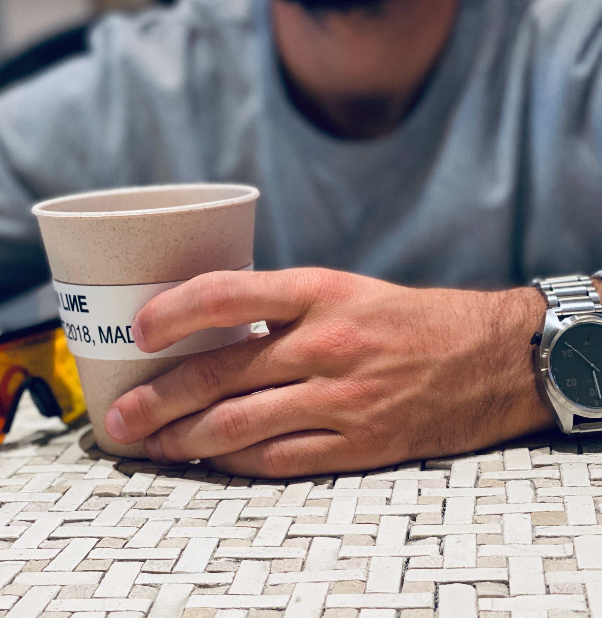 Bamboo coffee cup