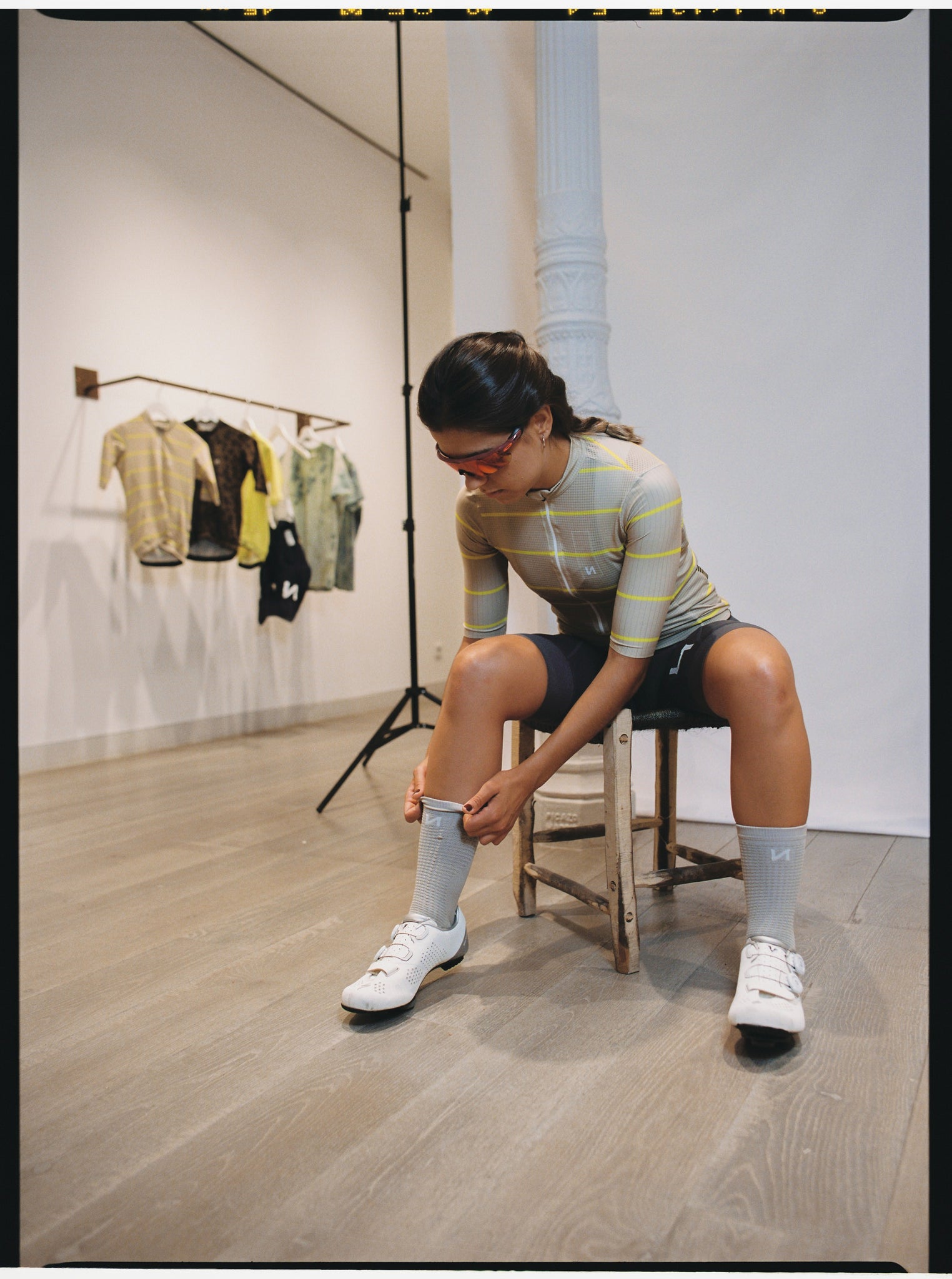 SuperB jersey ~ Khaki Striped