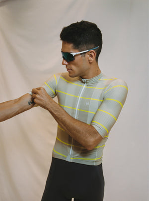 SuperB jersey ~ Khaki Striped