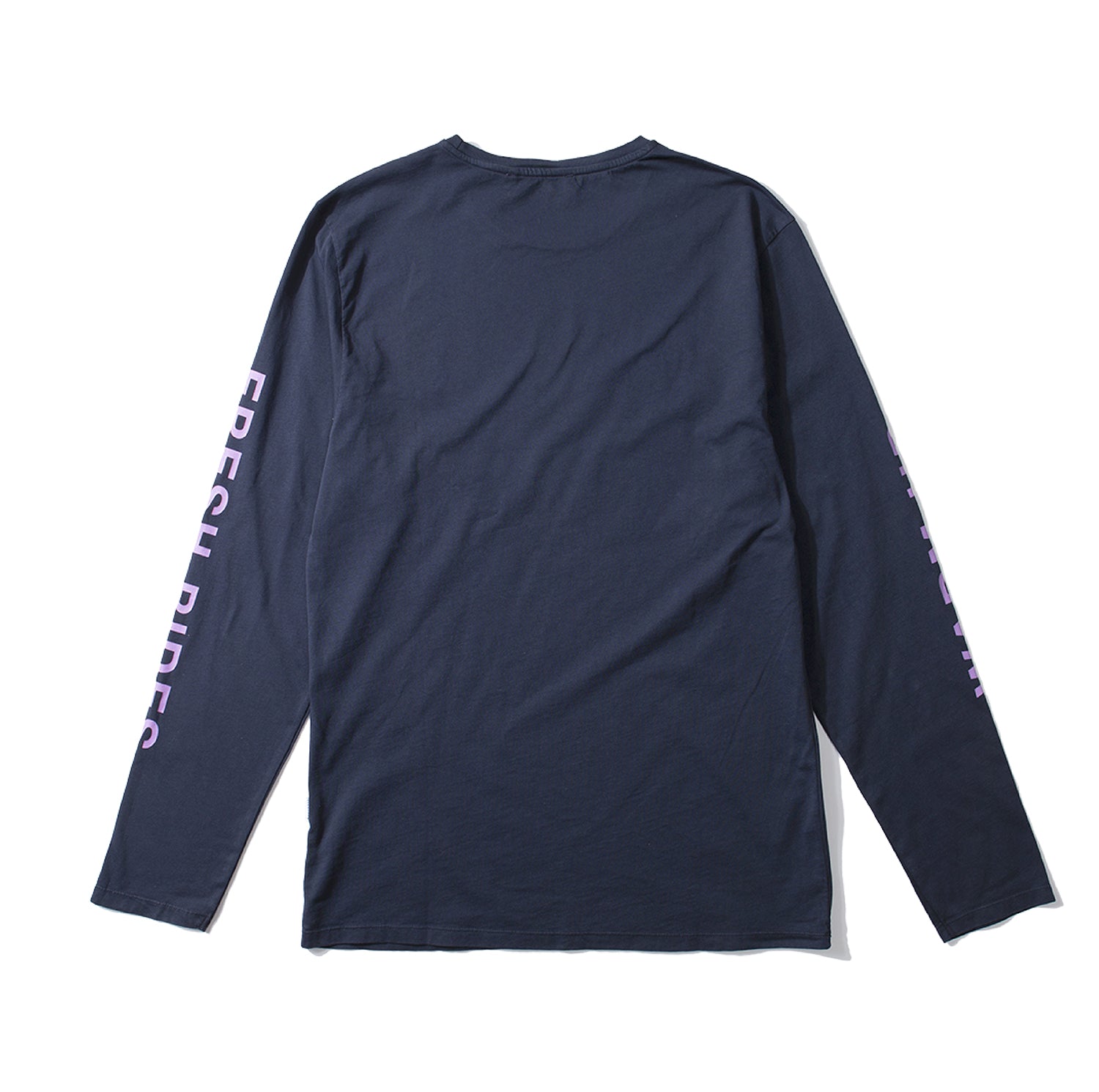 Edmmond + TAN LIИE Warm up / Fresh rides long sleeve tee ~ Navy