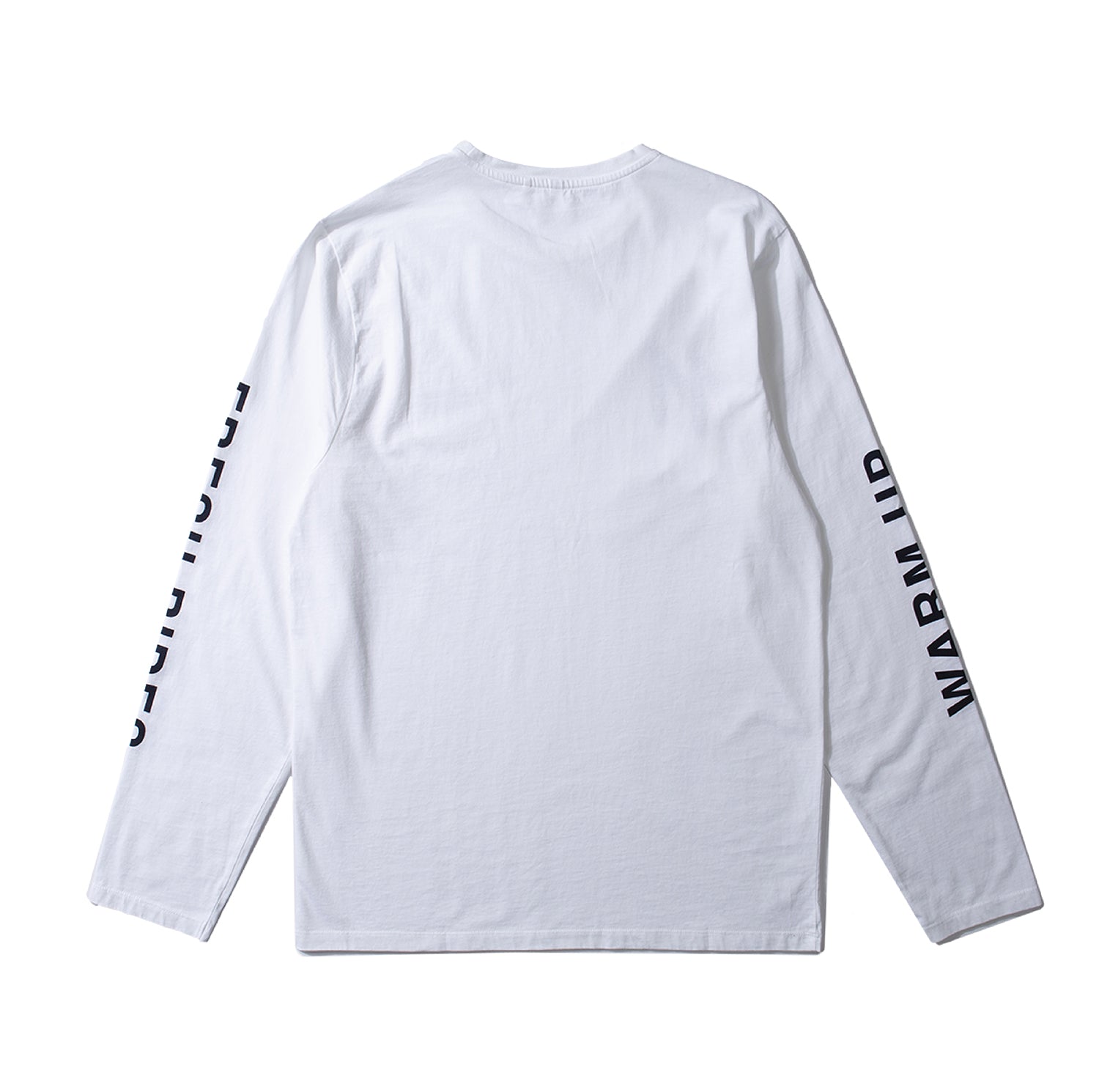 Edmmond + TAN LIИE Warm up / Fresh rides long sleeve tee ~ white