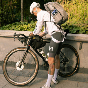 Masterpiece Bib shorts - Edmmond + TAN LIИE Anchor grey
