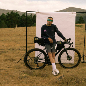 Edmmond + TAN LIИE Warm up / Fresh rides long sleeve tee ~ Navy