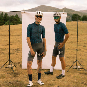 Masterpiece Bib shorts - Edmmond + TAN LIИE Anchor grey