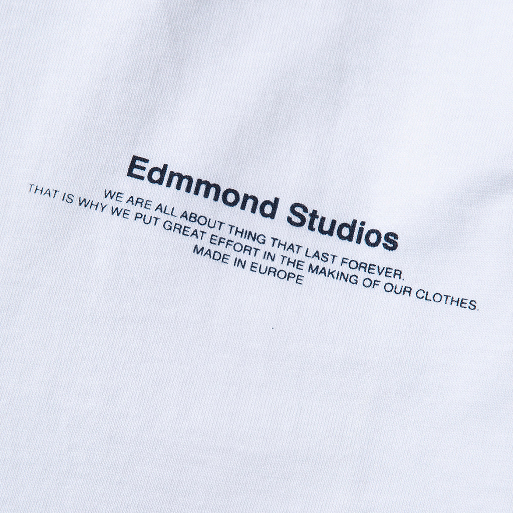 Edmmond + TAN LIИE Warm up / Fresh rides long sleeve tee ~ white
